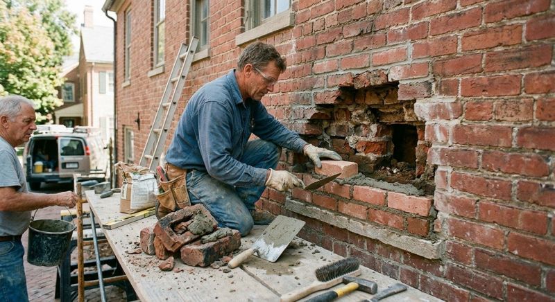 Brick Landscaping Installation in Boston, MA